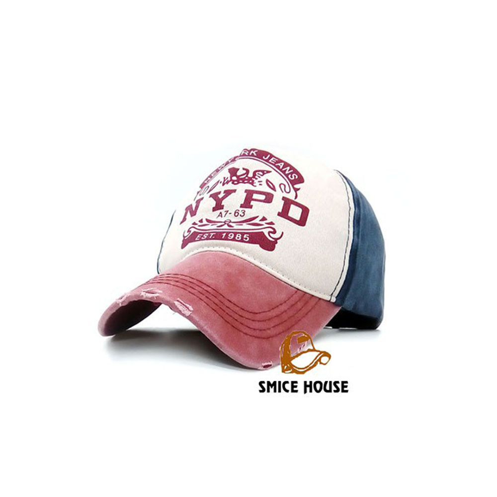 MŨ LƯỠI TRAI NÓN KẾT JEANS NAM NỮ IN CHỮ NYPD NHIỀU MÀU - SMICE HOUSE
