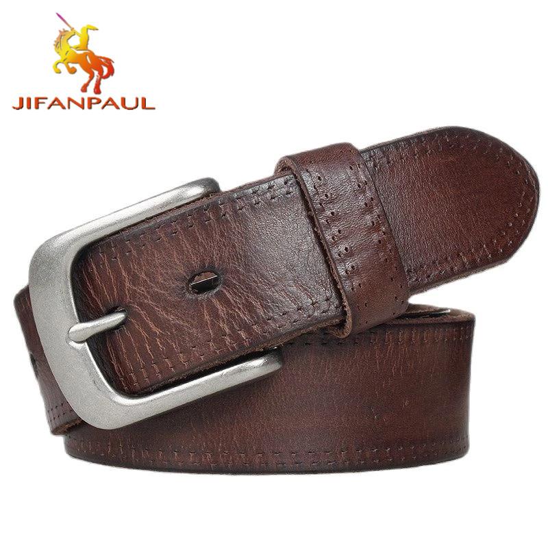 Mới Nam Dây Da Đầu Lớp Da Bò Hợp Kim Khóa Gài Thắt Lưng Phong Cách Doanh Nhân Unisex Rộng Và Hẹp Thiết Kế Sang Trọng 2021 Mới