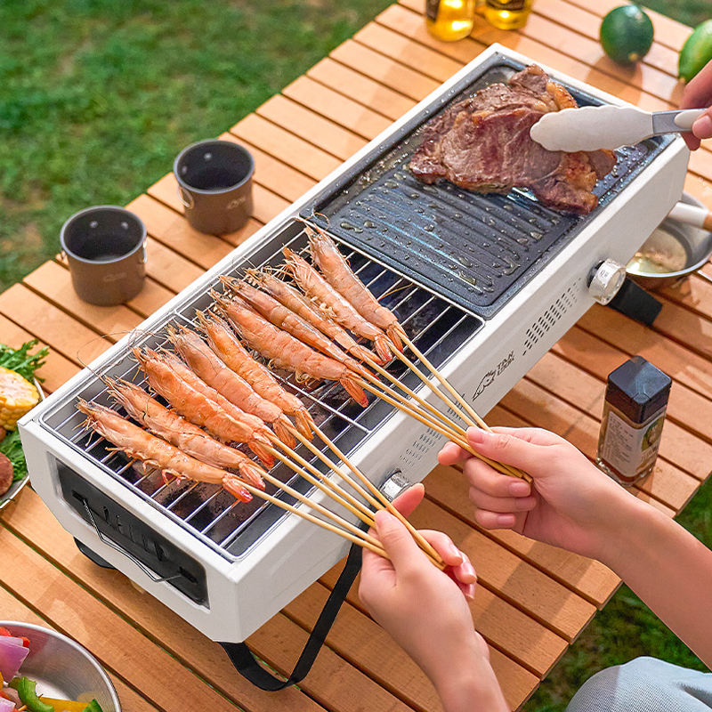 Bếp Nướng BBQ Ngoài Trời Gấp Gọn, Lò Nướng Mini Phù Hợp Mang Đi Dã Ngoại Du Lịch - Hàng Chính Hãng