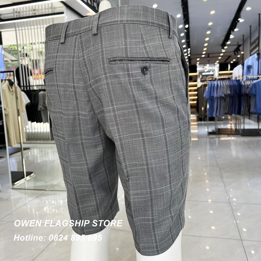 Quần short tây nam owen màu xám sáng SW231234