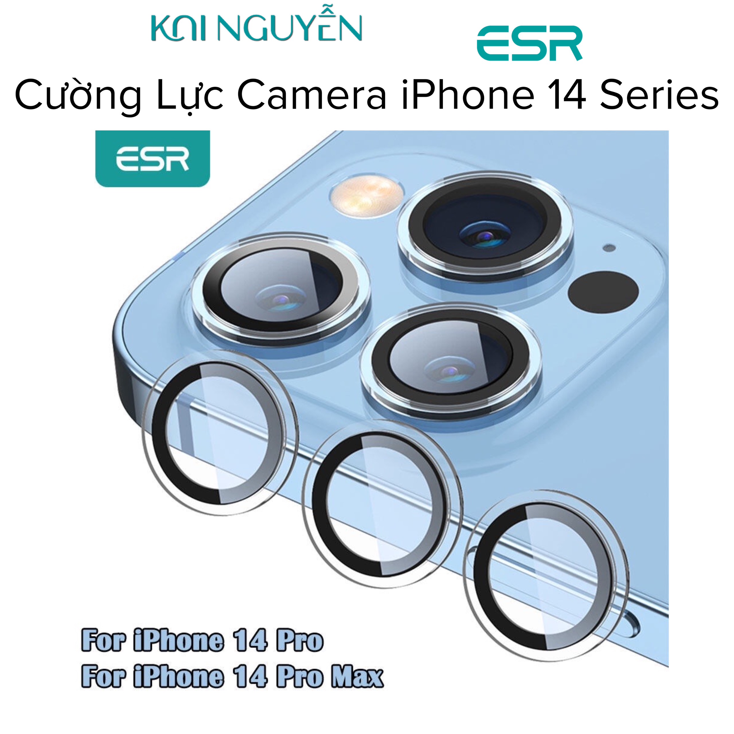 Kính Cường Lực Camera LENS ESR Tempered-Glass Dành Cho iPhone 14 Series - HÀNG CHÍNH HÃNG