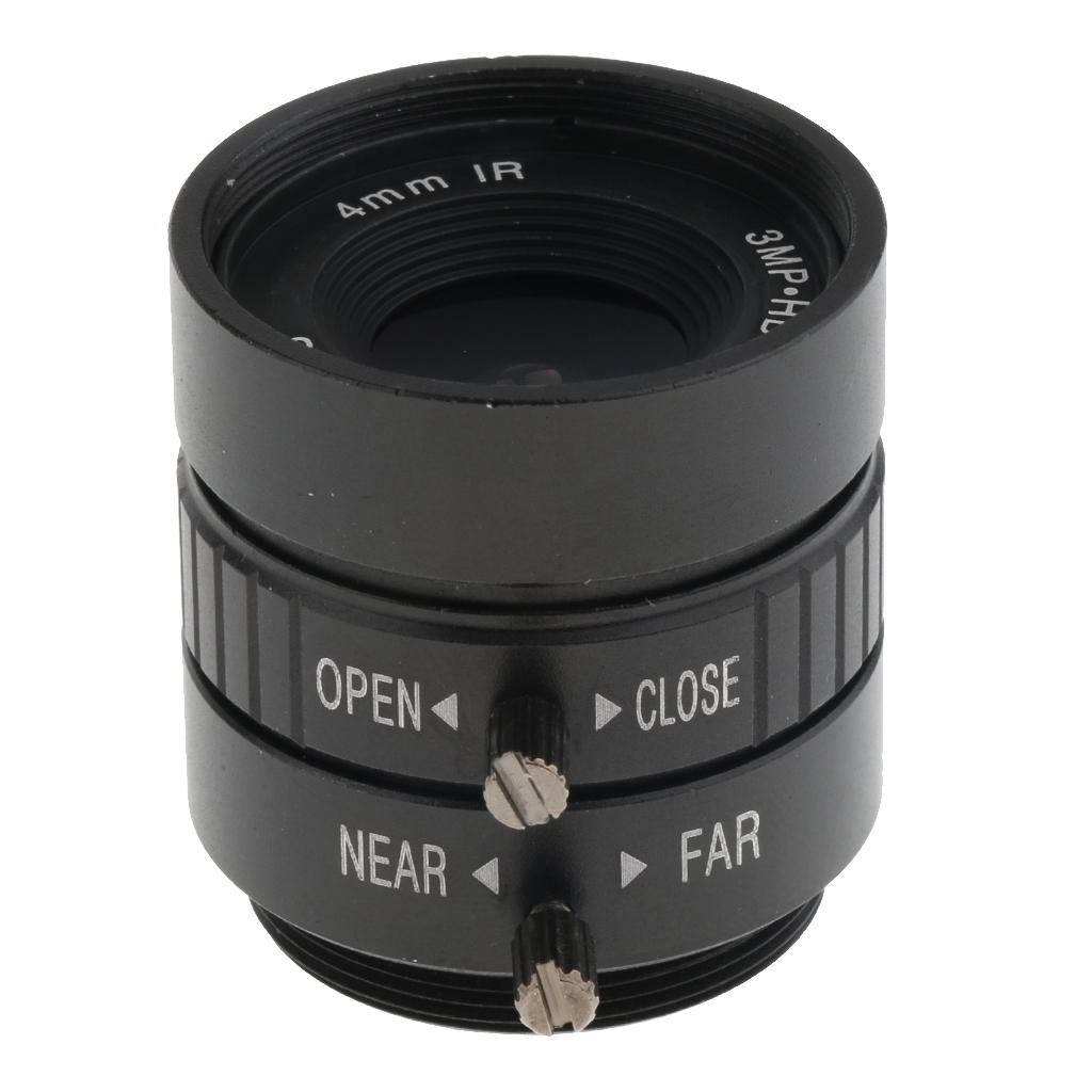Metal 4mm F1.2 3Megapixel Iris Camera  IR Lens CS Bracket for CCD