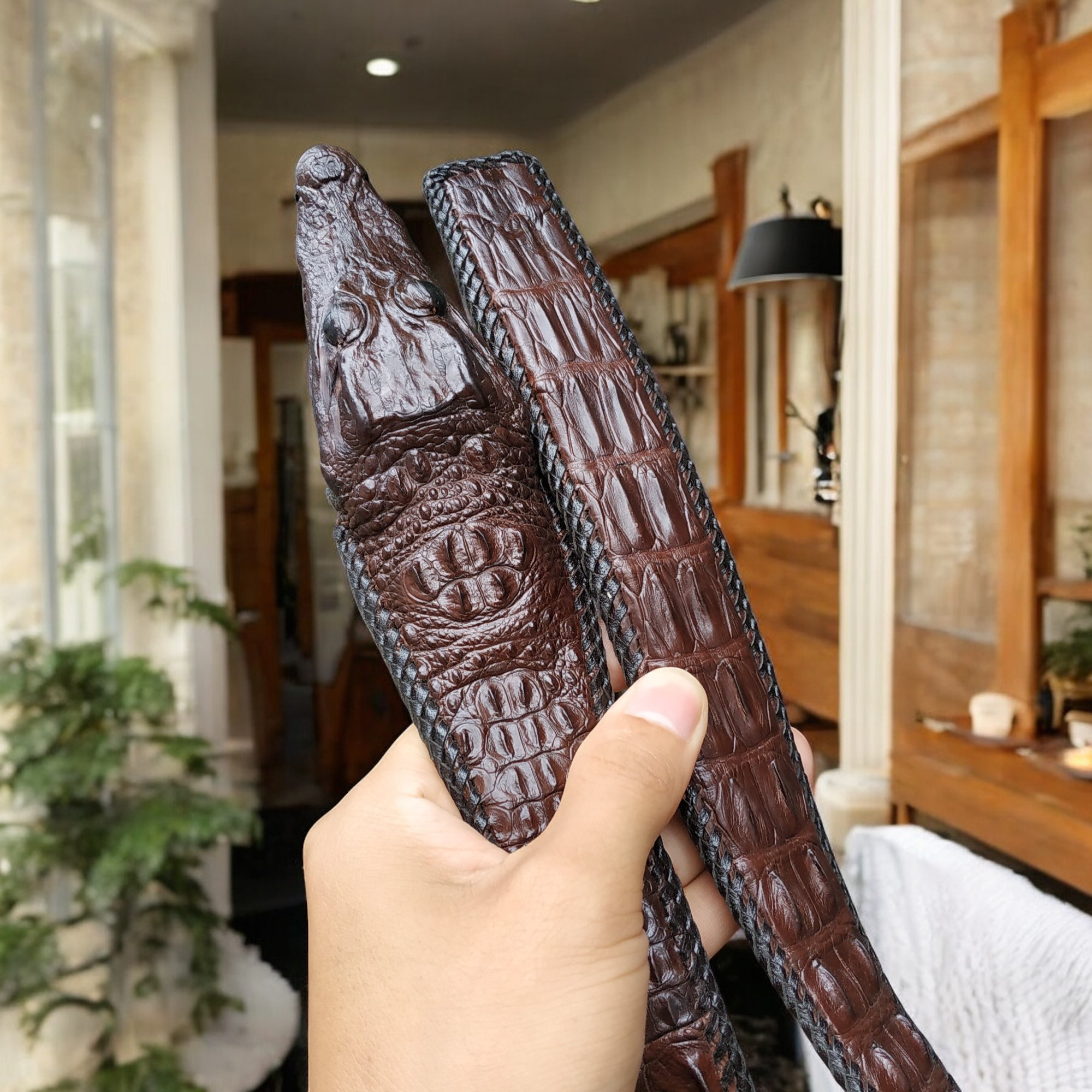 Thắt Lưng Đầu Cá Sấu Khẳng Định Phong Cách N51N