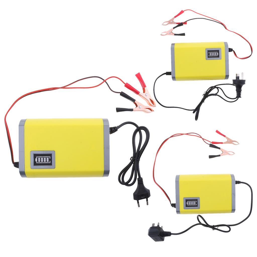 Car Motorcycle Battery Charger 12V 6A Adapter Power Supply Input 220V