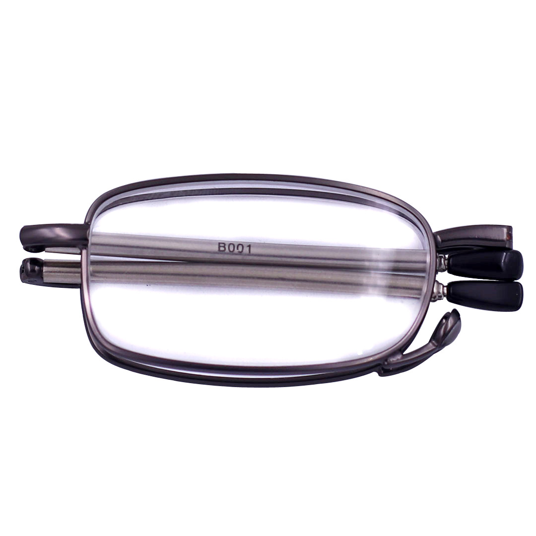 Kính lão inox gọng xếp màu xám - Mắt kính lão thị phù hợp cho nam và nữ