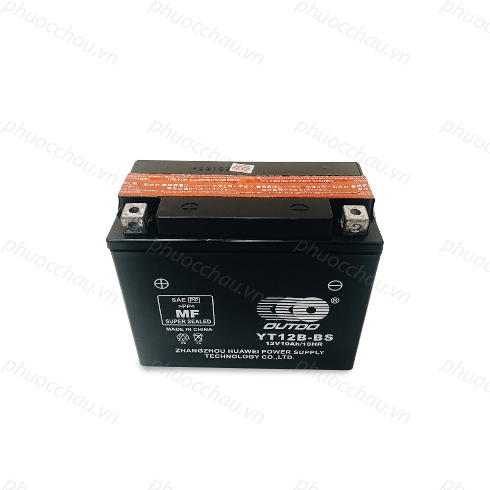 Bình ắc quy xe moto OUTDO YT12B-4 (MF) (12V - 10AH)