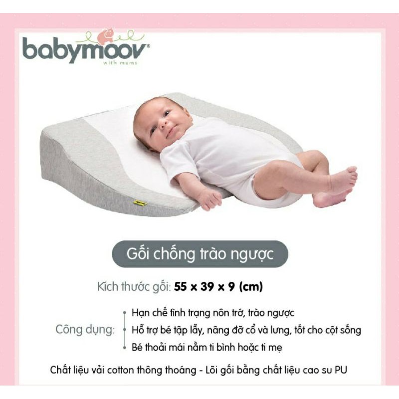 Gối Chống Trào Ngược Cho Bé BabyMoov Giảm Nôn Trớ Hiệu Quả