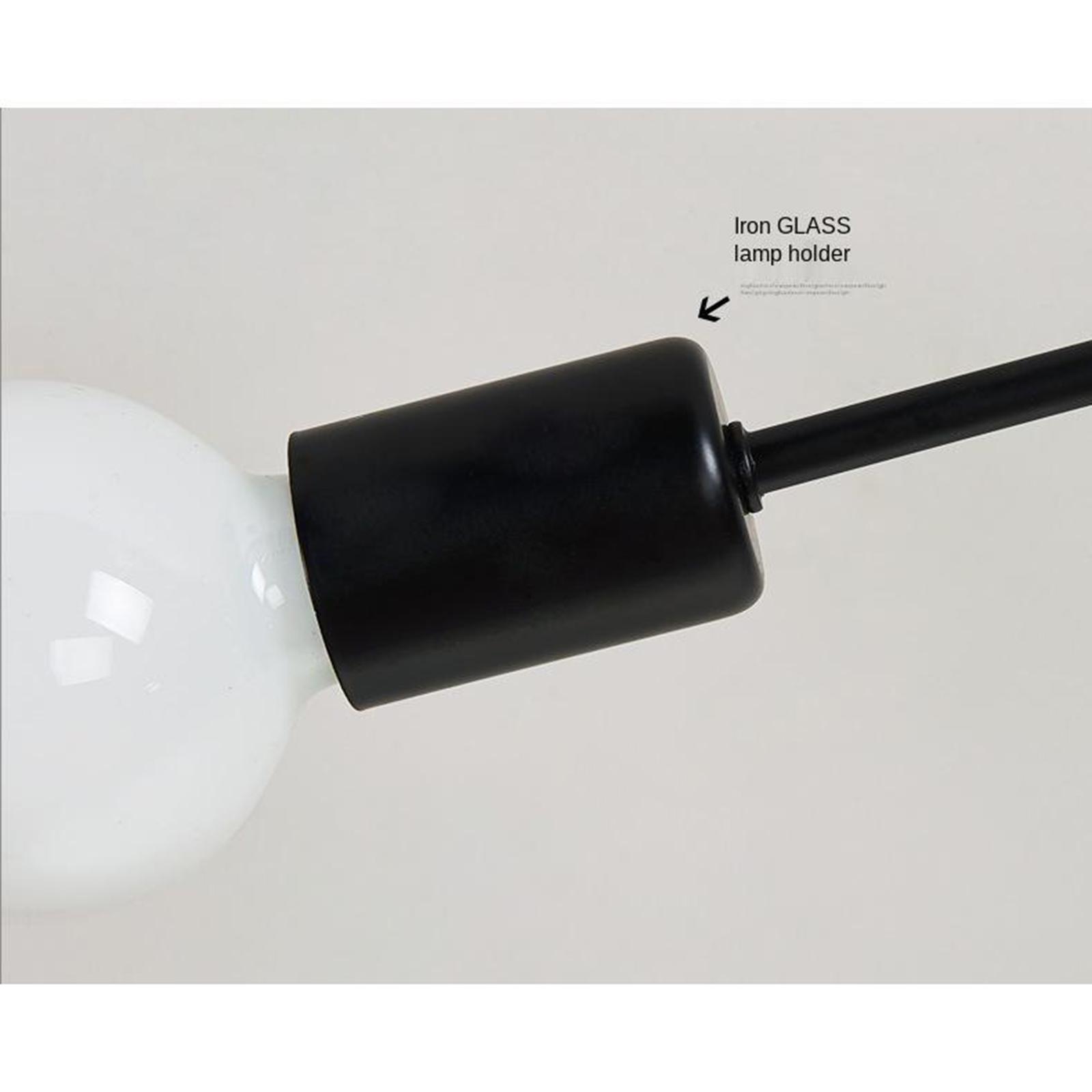 2X Ceiling Light Retro Wrought Iron Large Black Chandelier Ceiling Lamp 4-Head