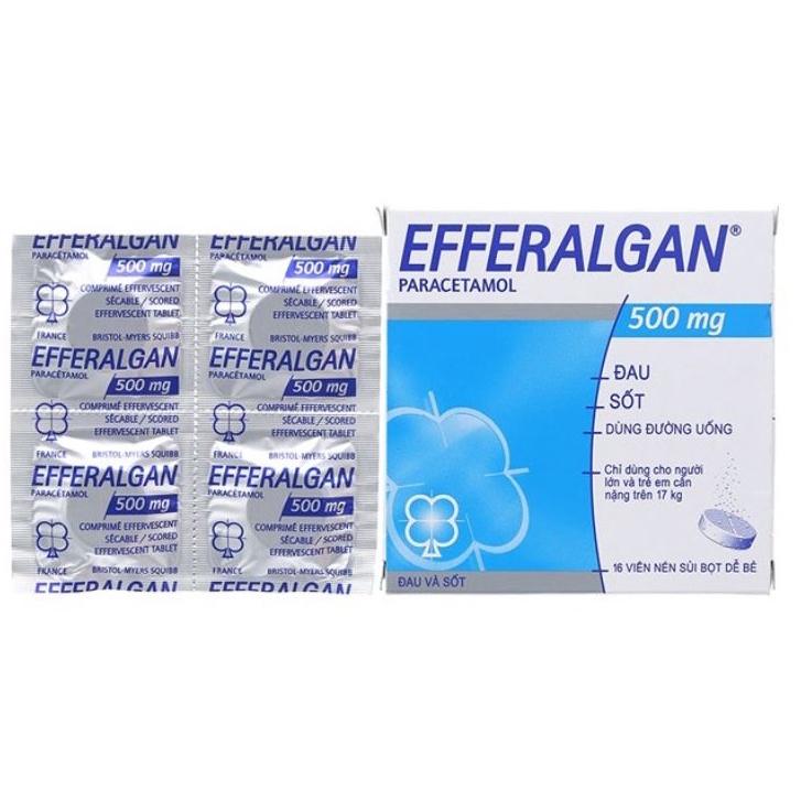 Efferalgan 500 (vỉ 4 viên) như hình_Pháp