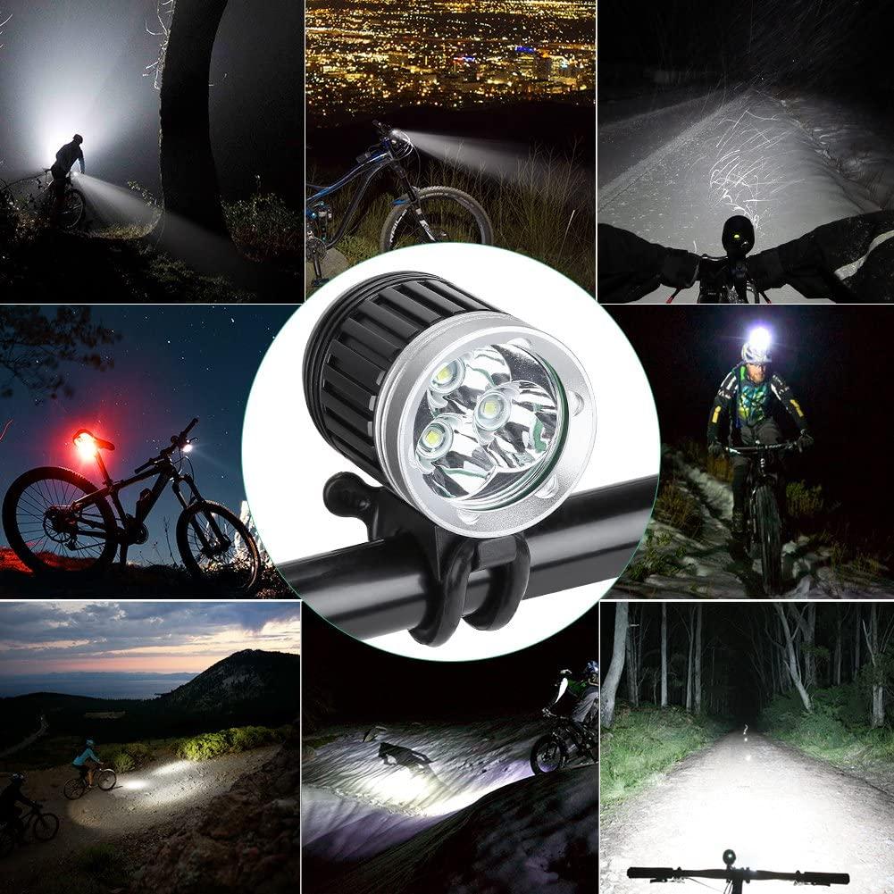 Đèn xe đạp Đèn MTB có thể sạc lại Đèn pha xe đạp chống nước 3600LM