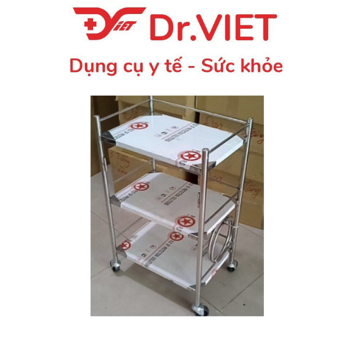 Xe đẩy DCG-30 - 3 tầng  - 1 vòng - 35*50 (Không Hộc)