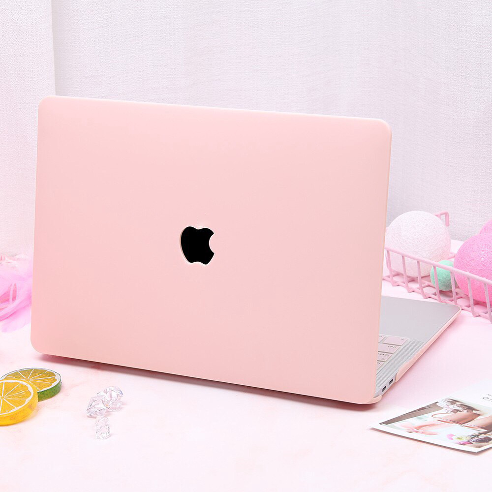 Ốp case dành cho macbook màu hồng - Hàng chính hãng