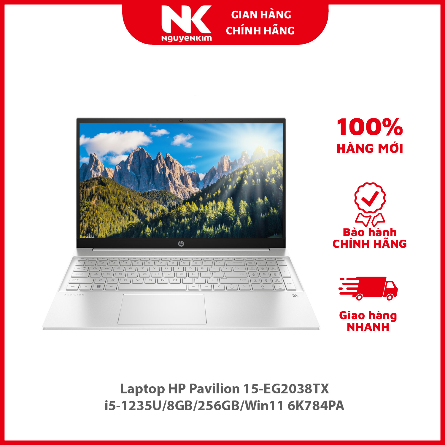 Laptop HP Pavilion 15-EG2038TX i5-1235U/8GB/256GB/Win11 6K784PA - Hàng chính hãng