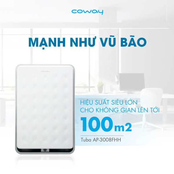 Máy lọc không khí Coway Tuba AP-3008FH - Hàng chính hãng