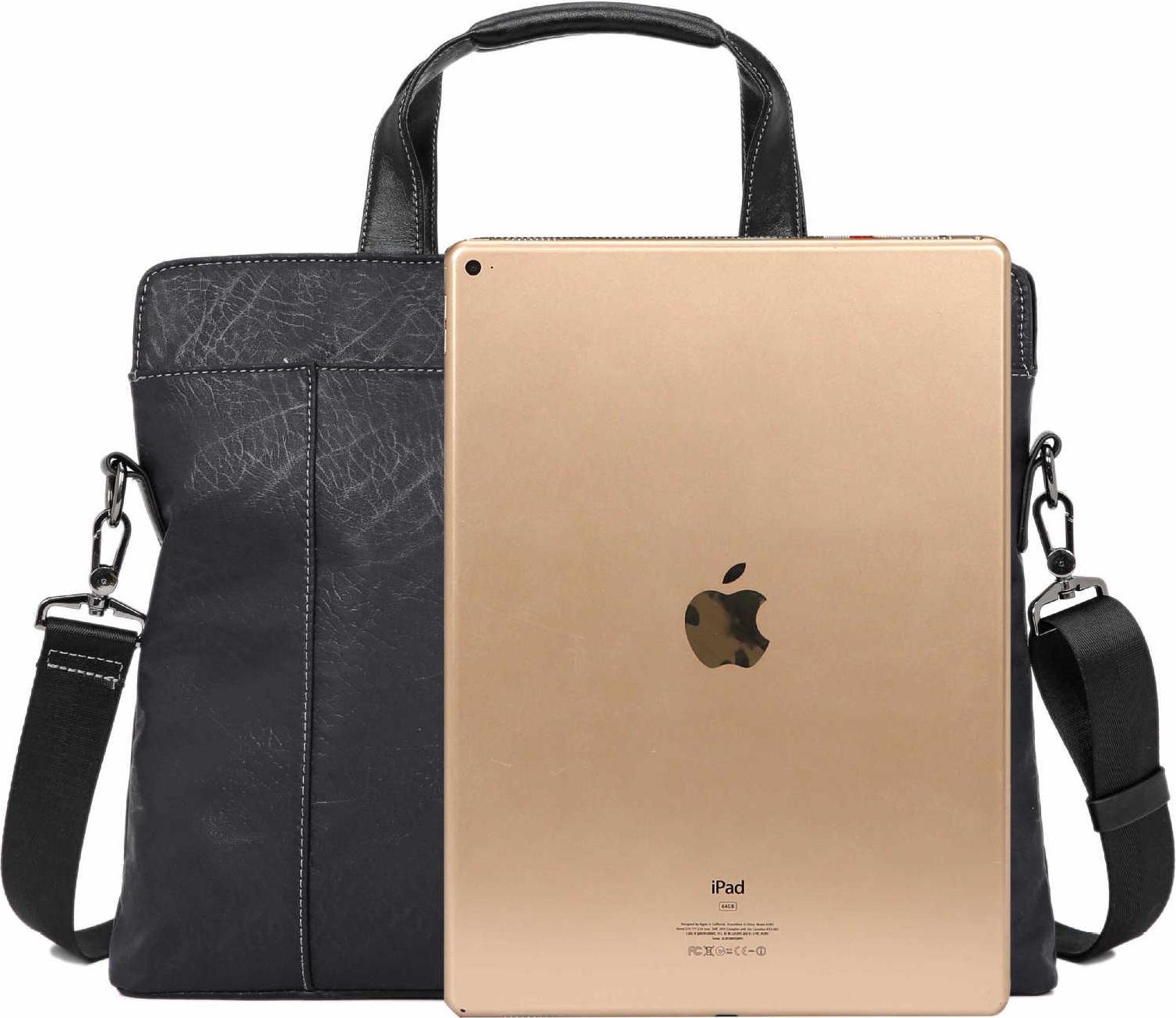 Men'S Fashion Laptop Handbag Pu Leather Business Briefcase