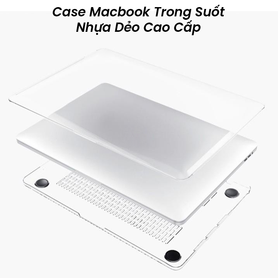 Ốp Cho Macbook - Case Macbook Trong Suốt Nhựa Dẻo Cao Cấp - Full Dòng