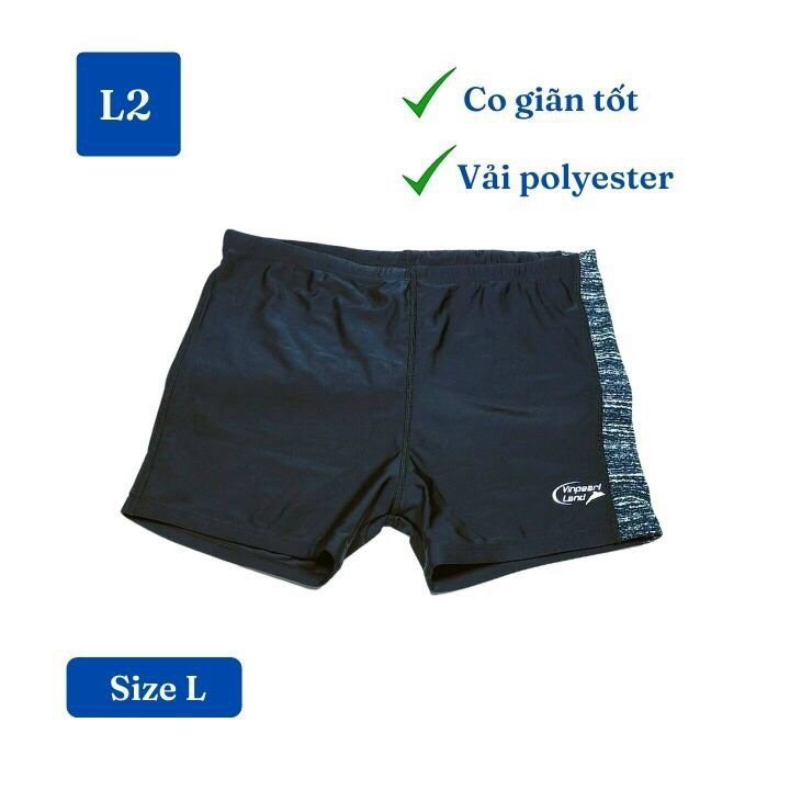 Quần bơi bé trai từ 30-55kg - chất liệu vải polyester chuyên cho đồ bơi nam có dây rút