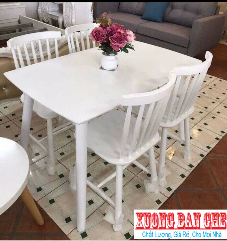 Bàn ăn Song tiện 1m2 và 4 ghế