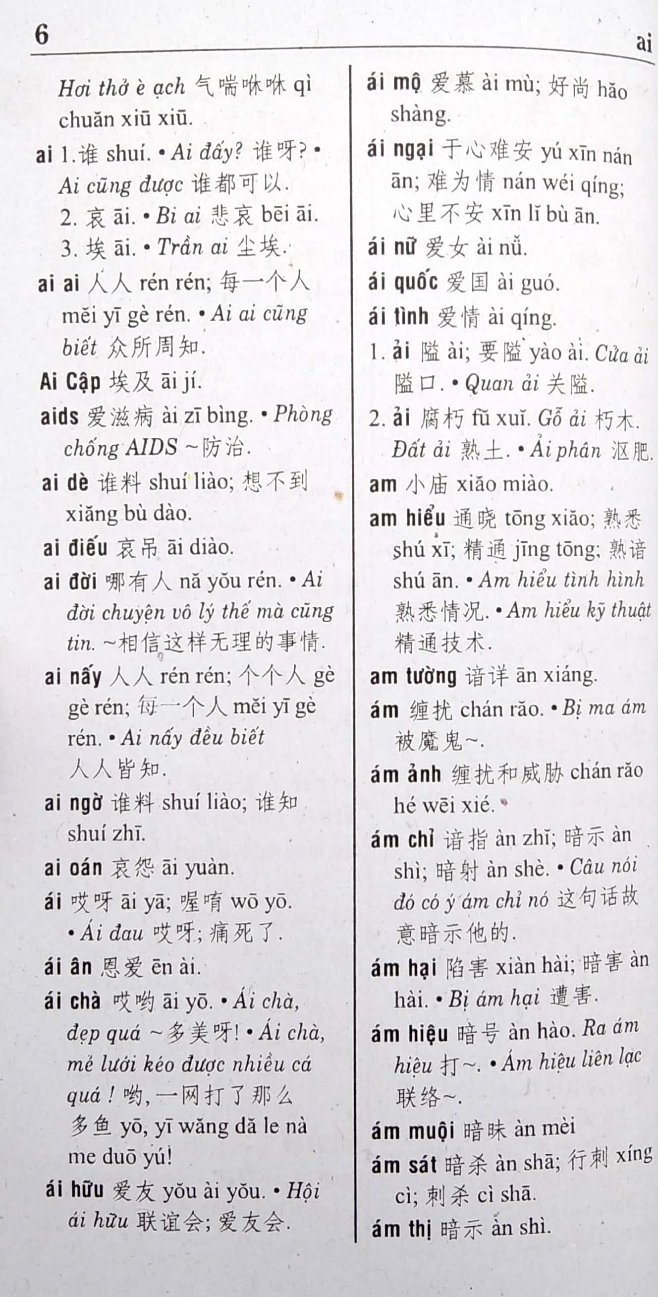 Từ Điển Việt - Hoa