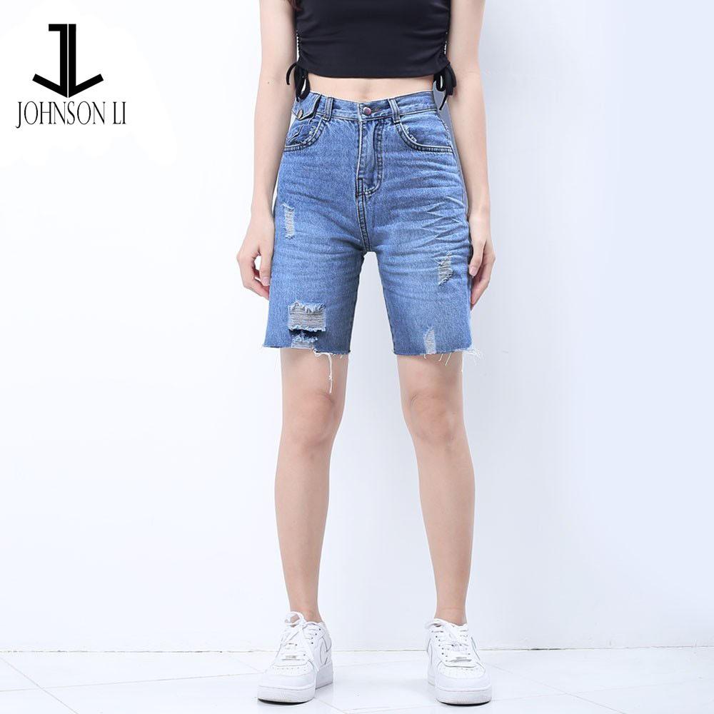Quần jean lửng nữ JL JohnsonLi sịn sò , chất jean dày dặn, có 3 màu