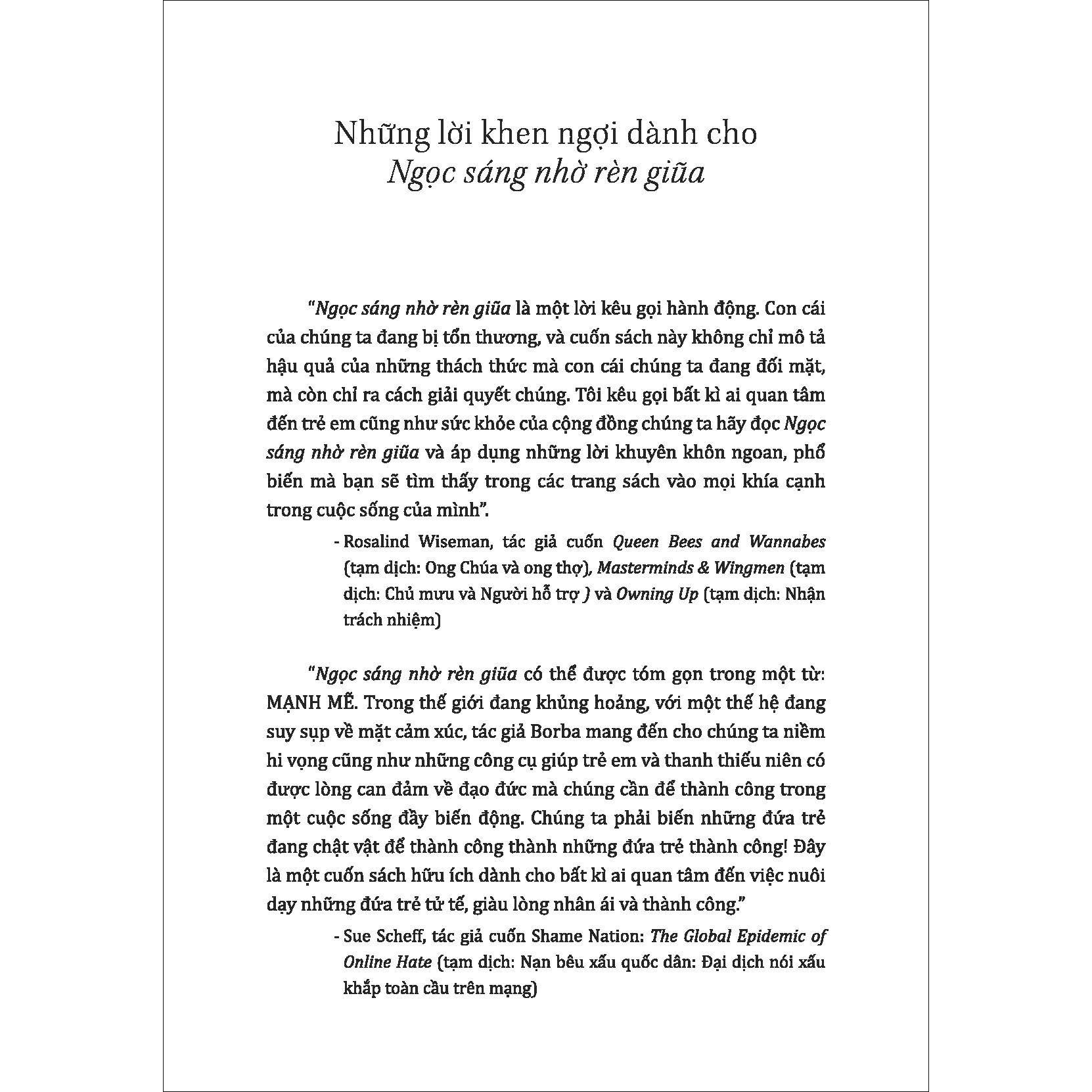 Ngọc sáng nhờ rèn giũa - Michele Borba