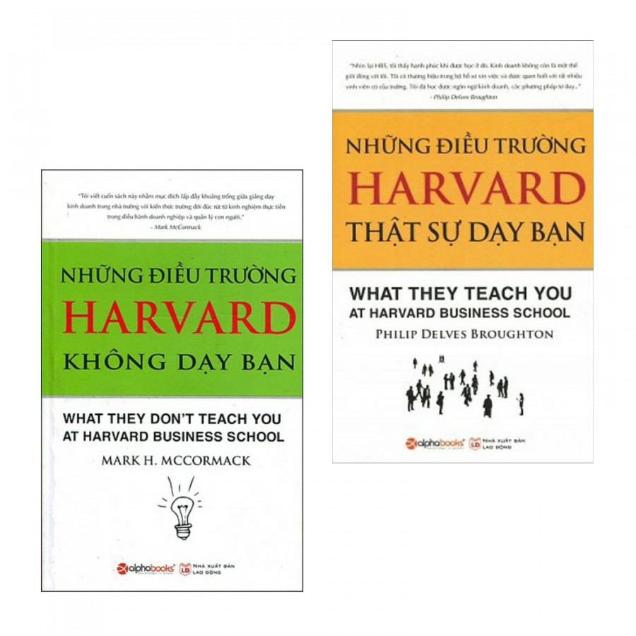 Combo sách kinh nghiệm thực tế : Những điều trường Harvard không dạy bạn + Những điều trường Harvard thực sự dạy bạn - Combo sách dành cho những người thực sự muốn kinh doanh thành công- Tặng kèm bookmark thiết kế