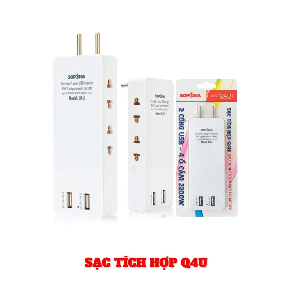 Sạc tích hợp Q4U Sopoka - Hàng chính hãng