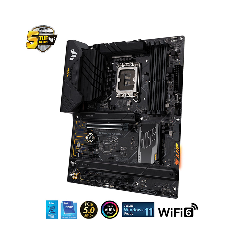 Bo Mạch Chủ Main ASUS TUF GAMING B660-PLUS WIFI DDR4 Socket LGA 1700 - Hàng Chính Hãng