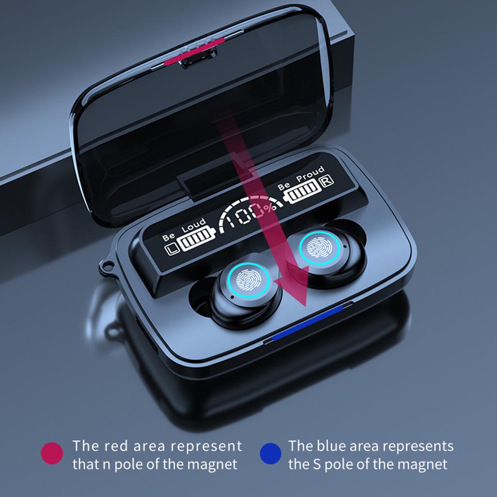 Cặp Tai Nghe Bluetooth 5.0 Không Dây Chống Nước Có Chức Năng Điều Khiển Cảm Ứng Tiện Dụng