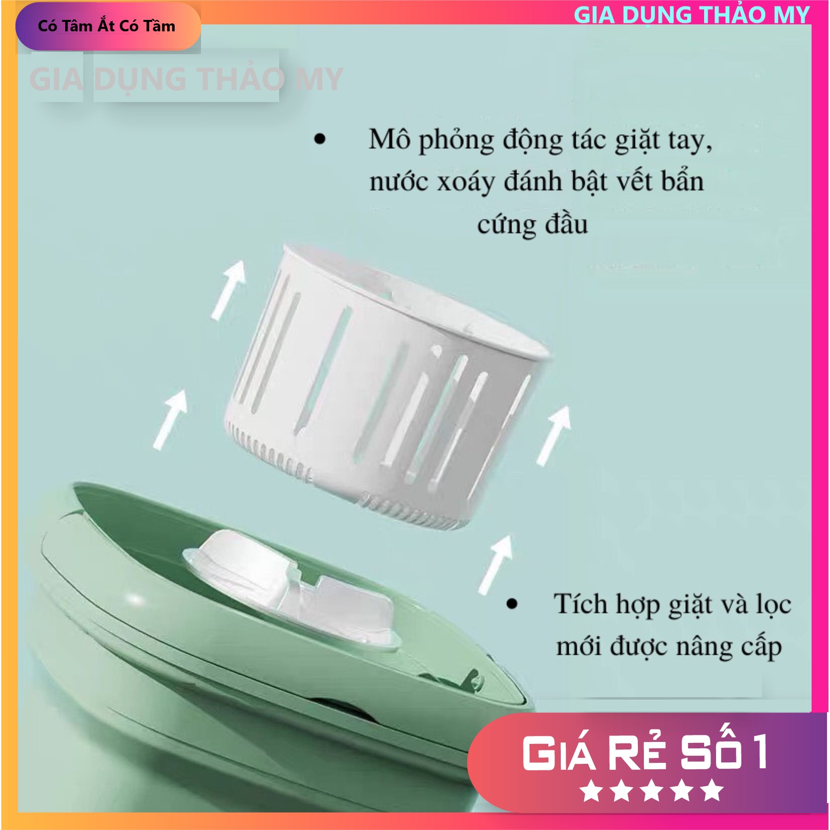 Máy giặt mini gấp gọn du lịch giặt tất đồ lót đồ trẻ em
