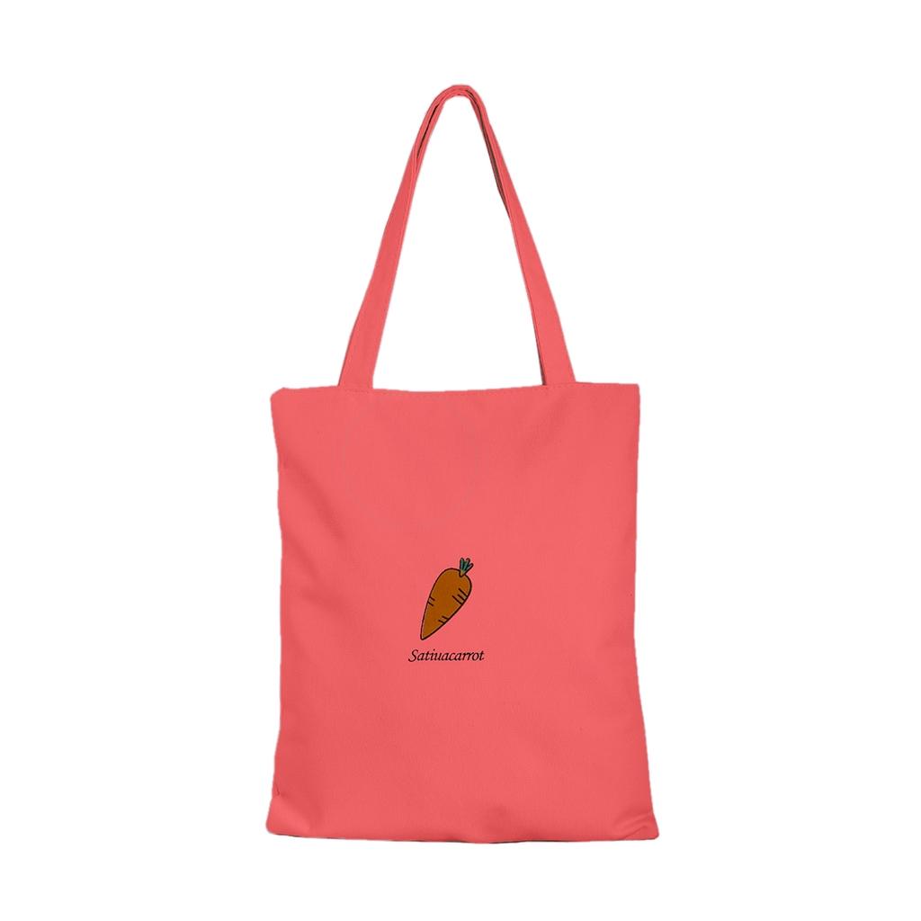 Túi vải tote nam nữ Unisex chất Canvas Đeo Vai Tote Bag Cà Rot N.G.O