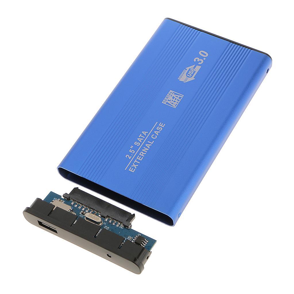 2.5" Sata USB3.0 Hard Drive HDD Case External Laptop Disk Case Blue