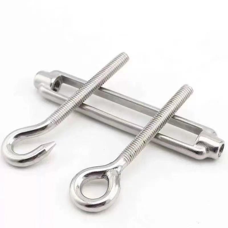 Thép Không Gỉ 304 Turnbuckles M4 Mắt Turnbuckle Cáp Căng Móc/Mắt Dây Căng Gói 4