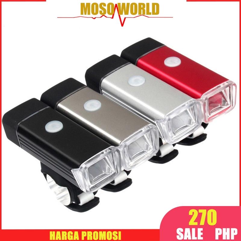Đèn xe đạp USB chống nước có thể sạc lại Đèn LED phía trước cho xe đạp Đèn pin đi xe đạp Đèn pin tay lái Đèn pin Xe đạp
