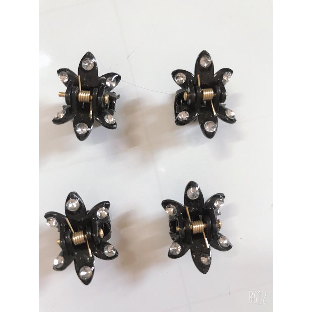 Combo 12 Kẹp tóc càng cua size nhỏ đính hạt - Phụ Kiện Thời Trang Teen