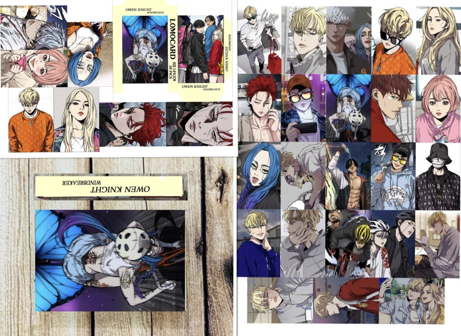 Hộp lomo card Owen knight 30 tấm khác nhau/ Thẻ card in hình anime owen knight