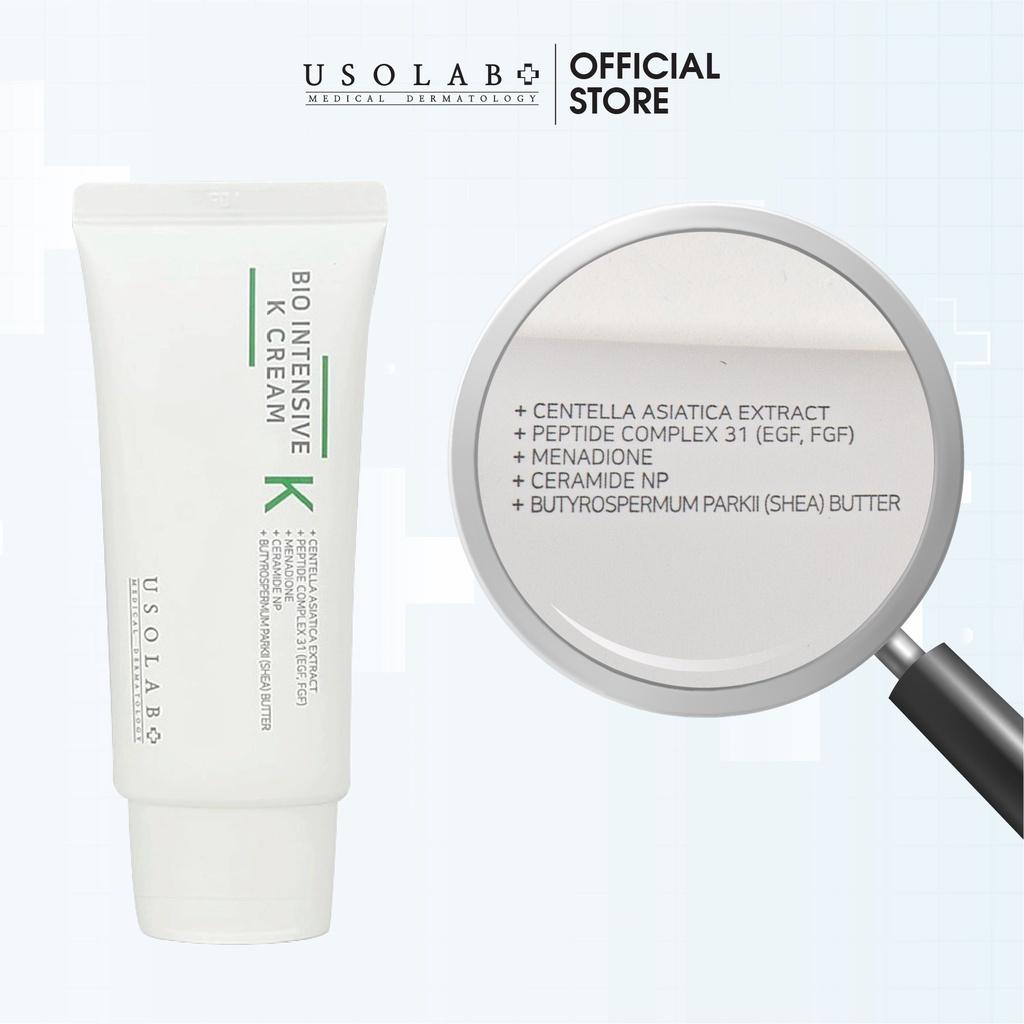 HÀNG NHẬP KHẨU - Kem dưỡng Vitamin K Usolab Bio Intensive K Cream phục hồi, làm dịu da tức thì, cấp cứu làn da nhạy cảm