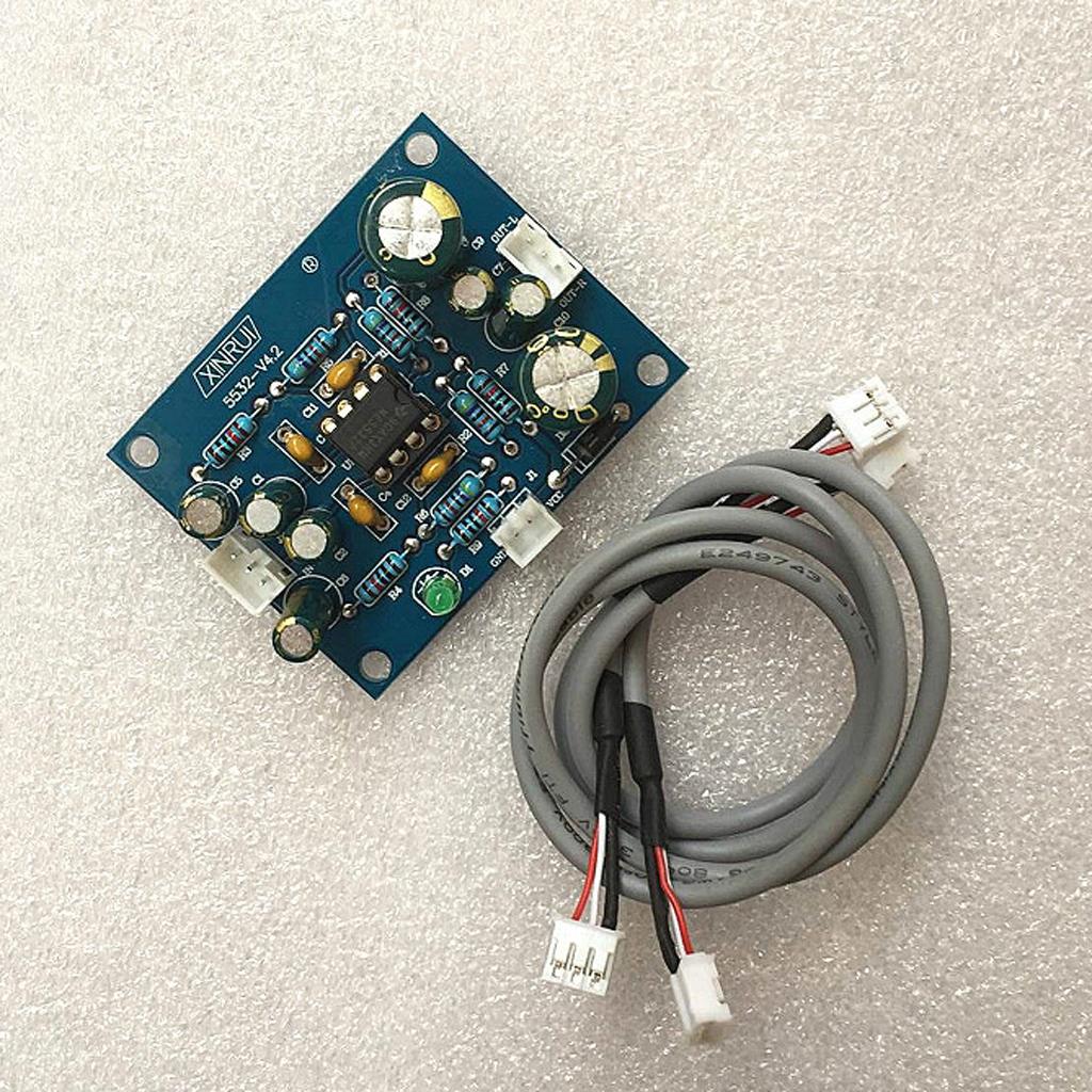 2 Pieces Pre-amp Amplifier Board Double Panel 12-35V Digital Audio Module