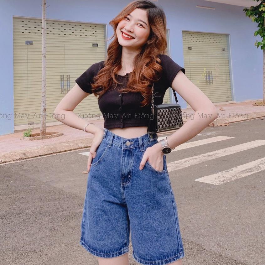 Quần Short jean nữ- quần ngố chất bò trơn mềm xinh xắn (JN3N)
