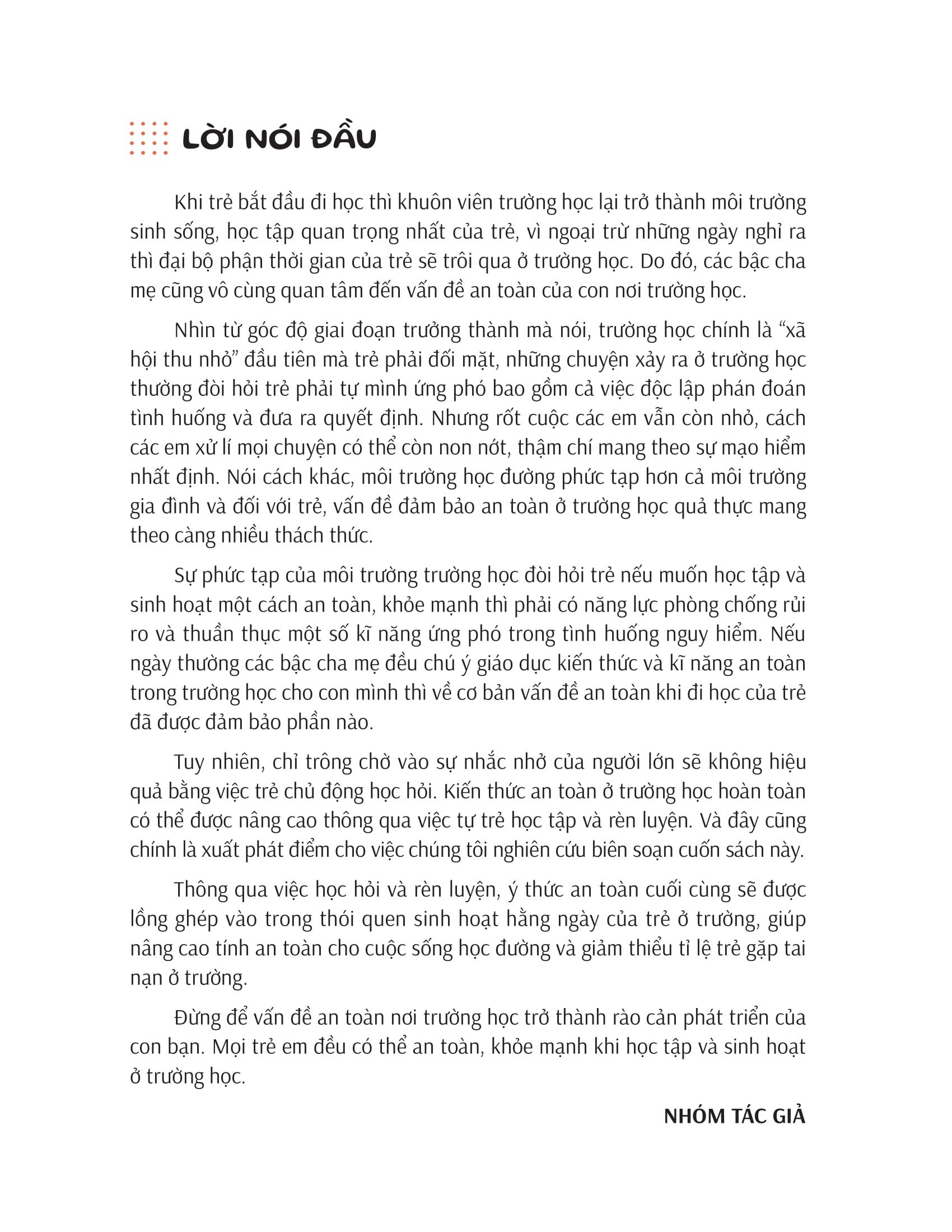 Sách - Kĩ Năng An Toàn Cho Học Sinh - An Toàn Khi Ở Trường