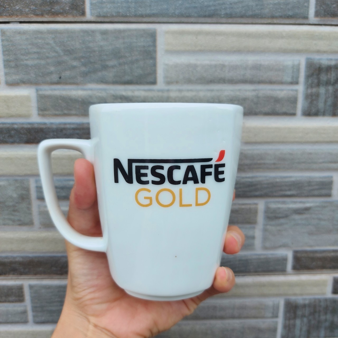 Set 02 Ly Sứ Nescafe Gold Siêu Dày Chịu Nhiệt Tốt 350ml