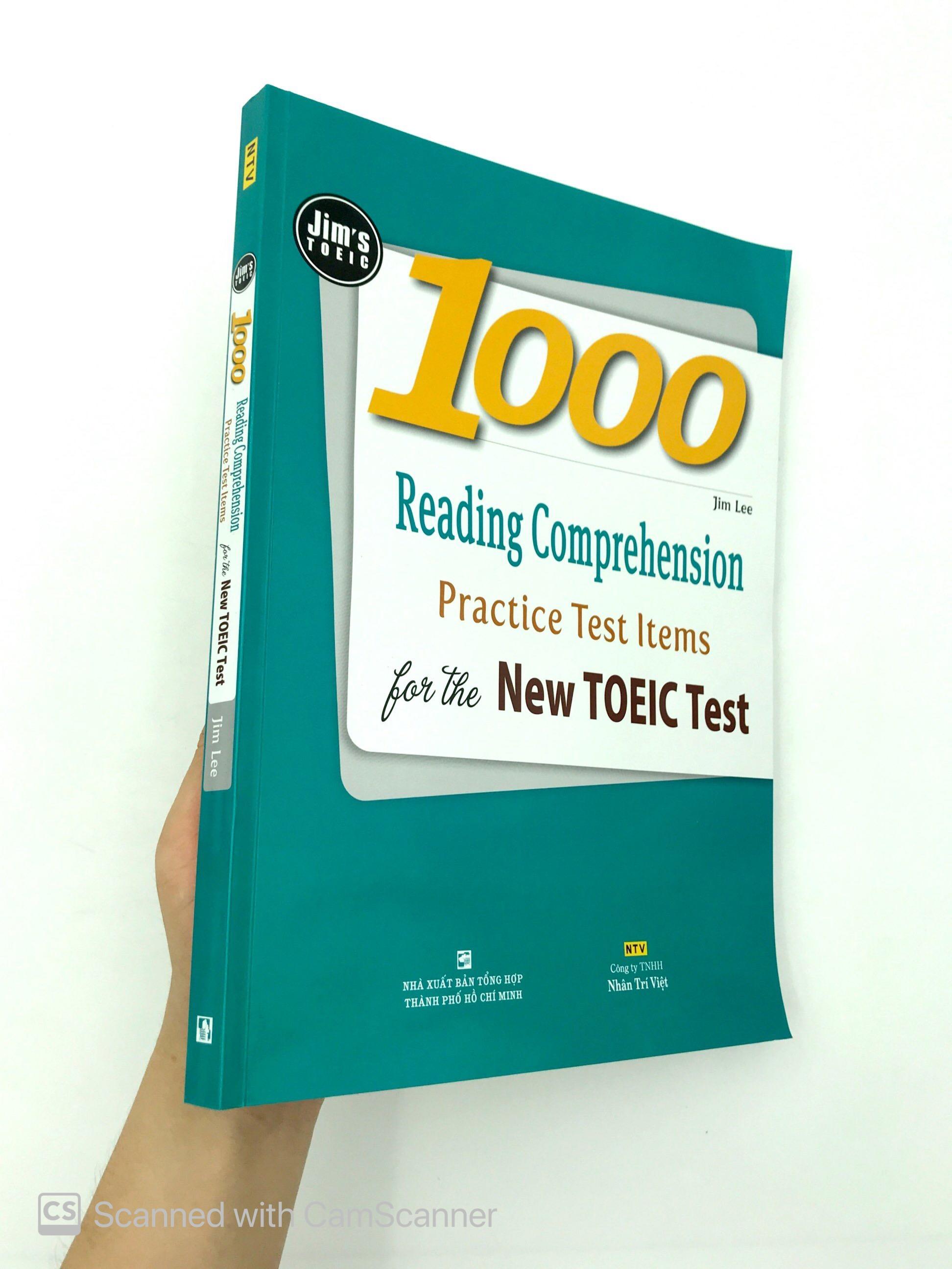 1000 Reading Comprehension Practice Test Items For The New Toeic Test (Tái Bản)