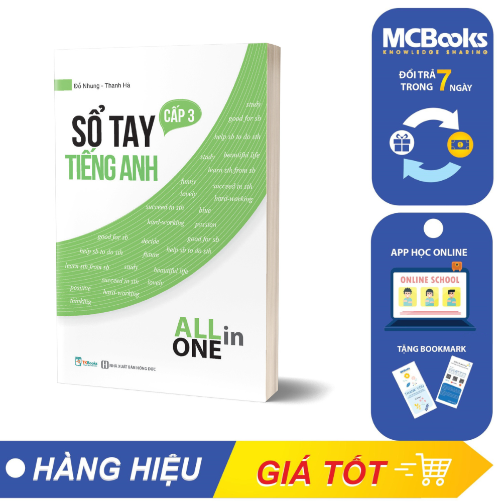 Combo Sổ tay kiến thức All in one khối A01 (Toán - Lý - Anh)