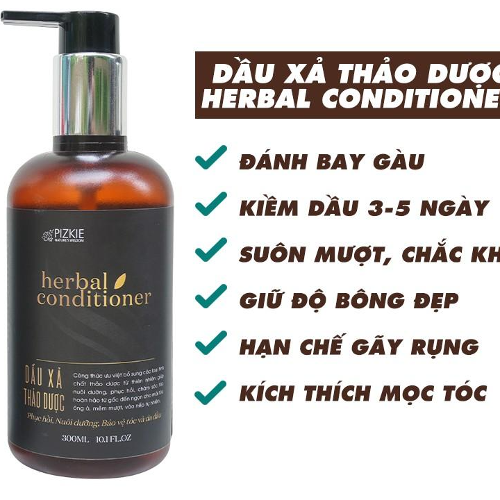 Dầu Xả Thảo Dược  HERBAL CONDITIONER - Phục Hồi Nuôi Dưỡng, Bảo Vệ Tóc và Da Đầu