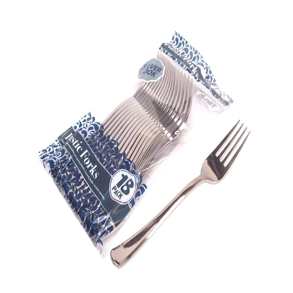 Nĩa nhựa giả bạc  Uncle Bills OD0035