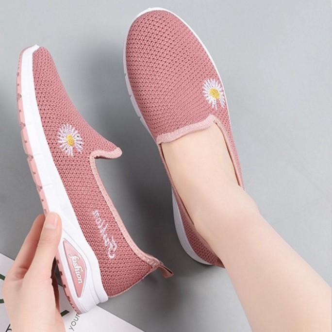 GIÀY LƯỜI NỮ,GIAỲ MỌI NỮ ĐẾ BỆT ,GIAỲ SLIP ON CAO CẤP THOÁNG KHÍ - GN379