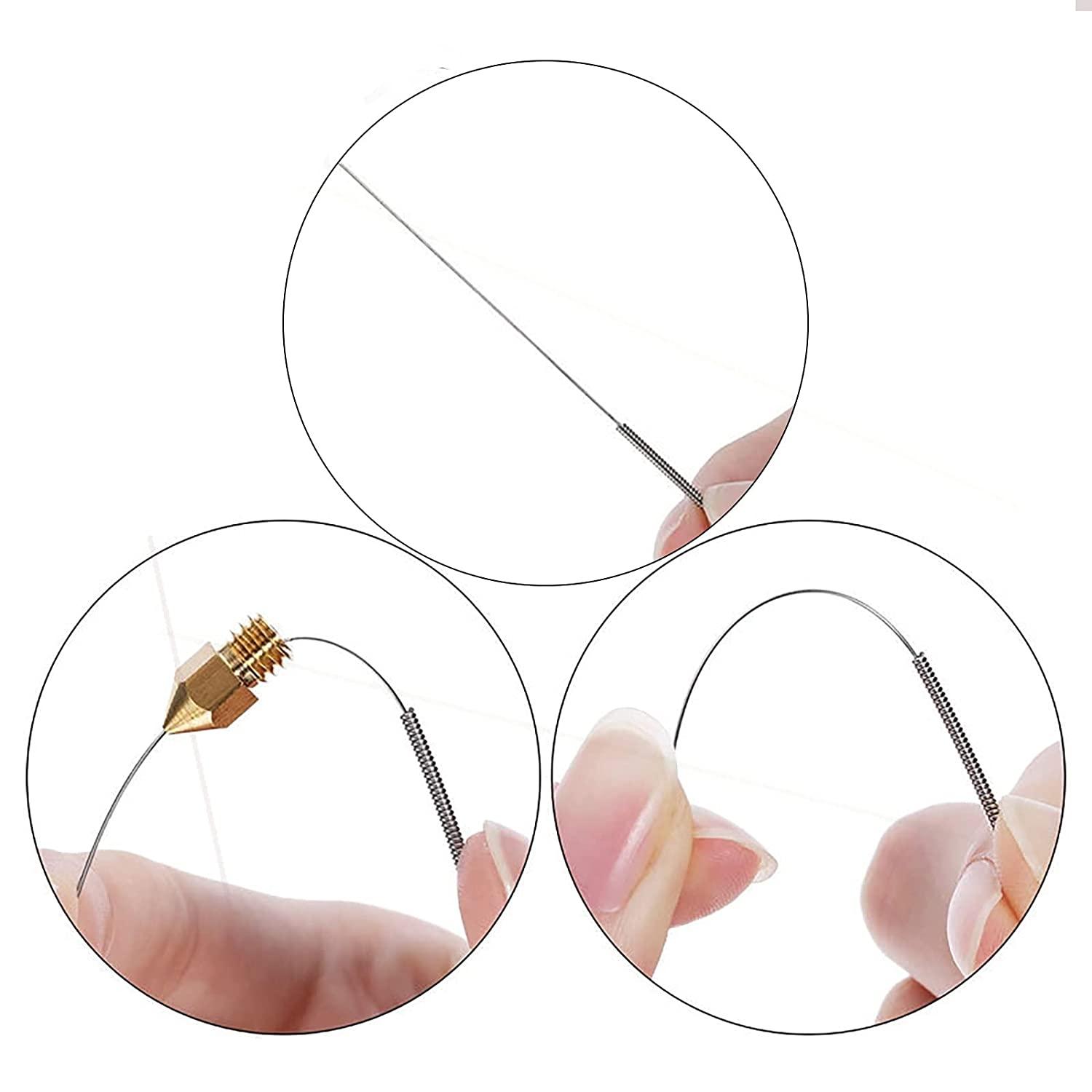 25pcs 0,2/0,3/0,4/0,5/0,6/0,8/1,0mm MK8 Ender 3 Máy in 3D Máy in đồng thau Vòi đùn cho CR-10 A8