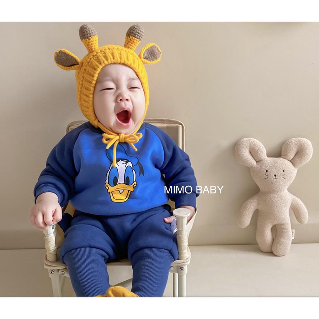 Mũ len hình sừng hươu cao cấp cho bé (1-3y) Mimo baby ML42