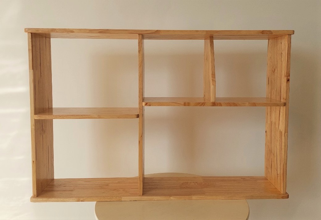 Kệ Gỗ Cao Su 1m/1m2, Kệ Trang Trí, Kệ Sách, Kệ Sắp Xếp Đồ Dùng - Hàng VN Xuất Khẩu