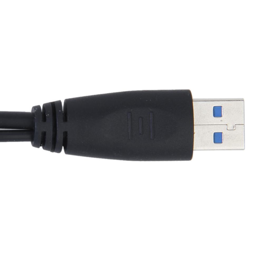 Dual USB 3.0 to SATA Converter Adapter for 2.5" Hard Drive Disk HDD